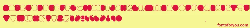 Www.Happyloverstown.EuDiscofat Font – Red Fonts on Yellow Background