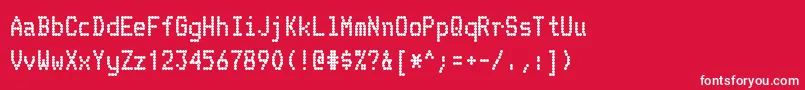 TelidonhvRegular Font – White Fonts on Red Background