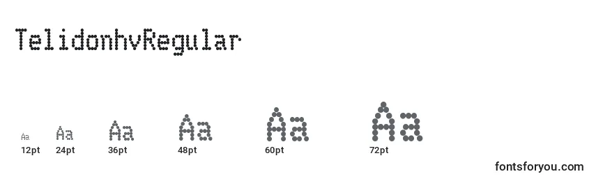 TelidonhvRegular Font Sizes