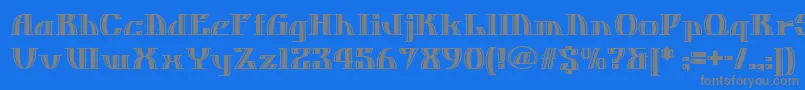 More about Dos ffy Font Dos ffy Font – Gray Fonts on Blue Background
