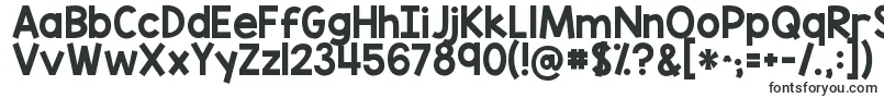 Шрифт Kgblankspacesolid – контурные шрифты