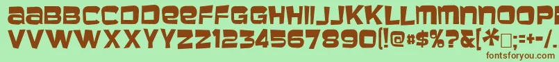 Baveust Font – Brown Fonts on Green Background