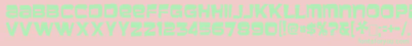 Baveust Font – Green Fonts on Pink Background