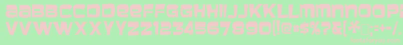 Baveust Font – Pink Fonts on Green Background