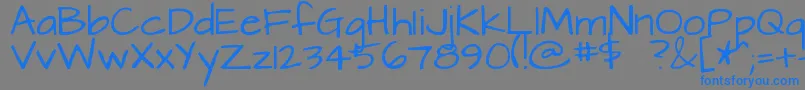 Architects Font – Blue Fonts on Gray Background