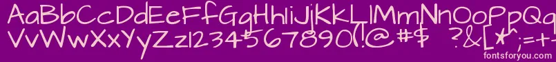 Architects Font – Pink Fonts on Purple Background