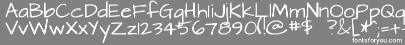 Architects Font – White Fonts on Gray Background