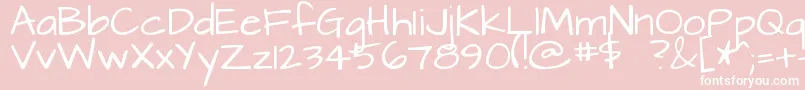 Architects Font – White Fonts on Pink Background