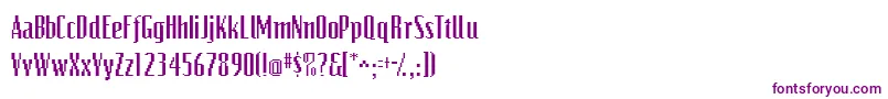 Videocondssk Font – Purple Fonts on White Background
