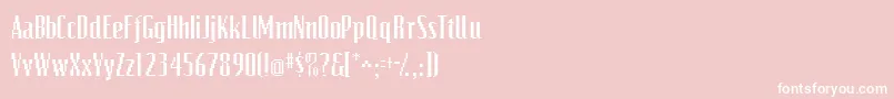Videocondssk Font – White Fonts on Pink Background