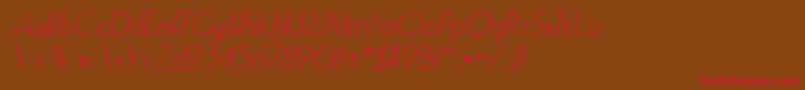 fuente ElisiainlineItalic – Fuentes Rojas Sobre Fondo Marrón