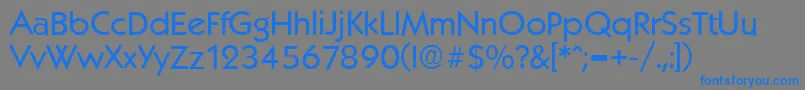 KoblenzSerialRegularDb Font – Blue Fonts on Gray Background