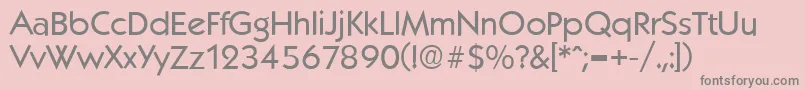 KoblenzSerialRegularDb Font – Gray Fonts on Pink Background