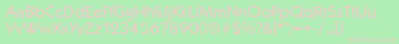 KoblenzSerialRegularDb Font – Pink Fonts on Green Background