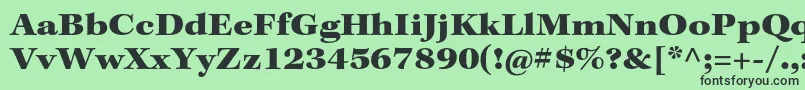 KeplerstdBlackext Font – Black Fonts on Green Background