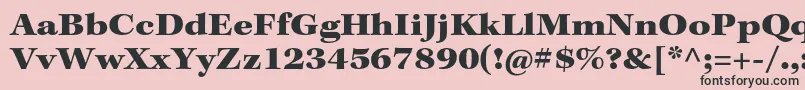 KeplerstdBlackext Font – Black Fonts on Pink Background