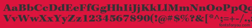 KeplerstdBlackext Font – Black Fonts on Red Background