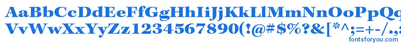 KeplerstdBlackext Font – Blue Fonts on White Background
