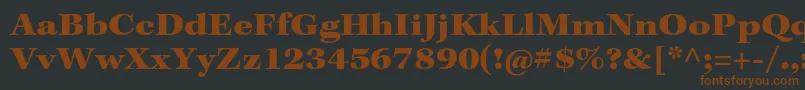 KeplerstdBlackext Font – Brown Fonts on Black Background
