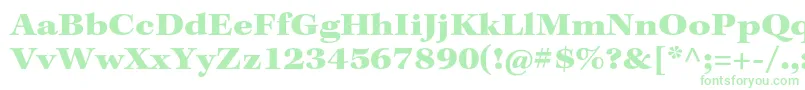 KeplerstdBlackext Font – Green Fonts on White Background