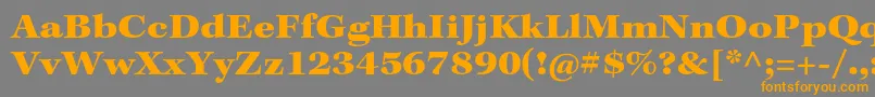 KeplerstdBlackext Font – Orange Fonts on Gray Background