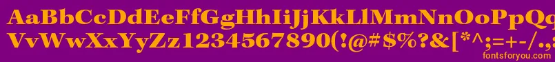 KeplerstdBlackext Font – Orange Fonts on Purple Background