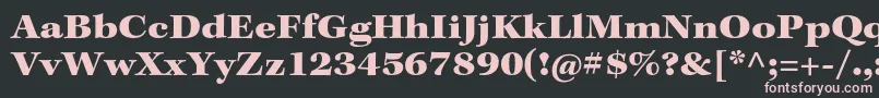 KeplerstdBlackext Font – Pink Fonts on Black Background