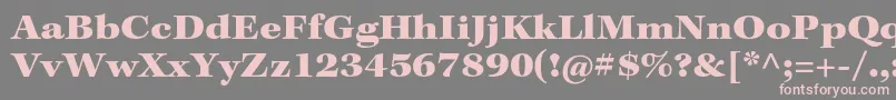 KeplerstdBlackext Font – Pink Fonts on Gray Background