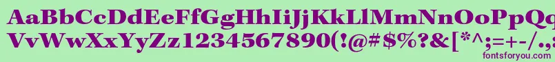 Шрифт KeplerstdBlackext – фиолетовые шрифты на зелёном фоне