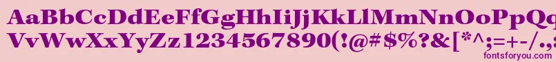 KeplerstdBlackext Font – Purple Fonts on Pink Background