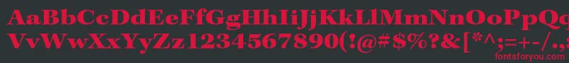 KeplerstdBlackext Font – Red Fonts on Black Background