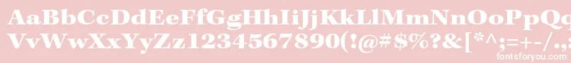KeplerstdBlackext Font – White Fonts on Pink Background