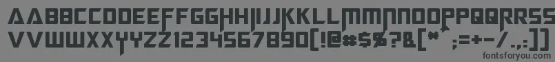 Megatron Font – Black Fonts on Gray Background