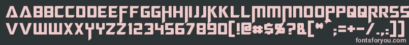 Megatron Font – Pink Fonts on Black Background