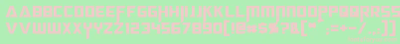 Megatron Font – Pink Fonts on Green Background