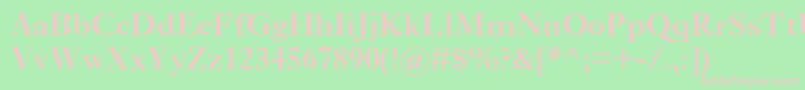 EhrhardtMtSemibold Font – Pink Fonts on Green Background