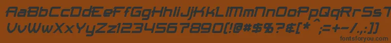 MaximizeItalic Font – Black Fonts on Brown Background