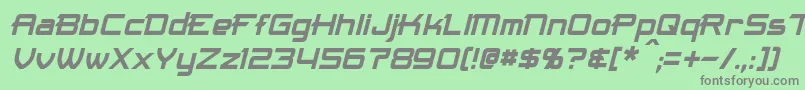 MaximizeItalic Font – Gray Fonts on Green Background
