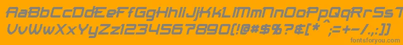 MaximizeItalic Font – Gray Fonts on Orange Background