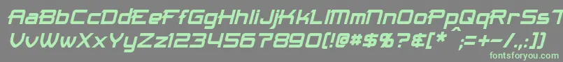 MaximizeItalic Font – Green Fonts on Gray Background