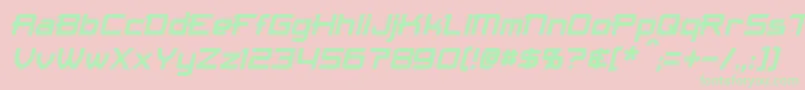 MaximizeItalic Font – Green Fonts on Pink Background