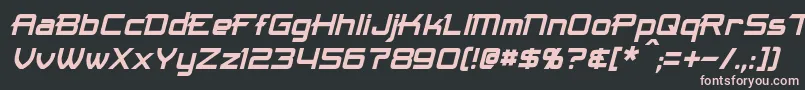 MaximizeItalic Font – Pink Fonts on Black Background