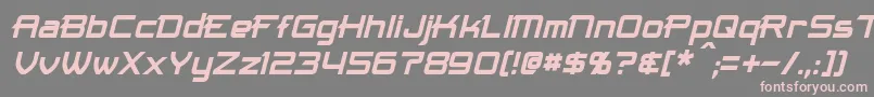 MaximizeItalic Font – Pink Fonts on Gray Background
