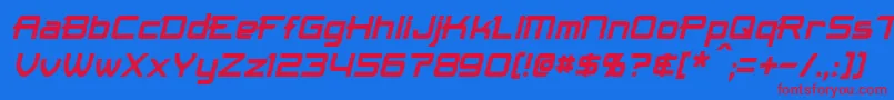 Шрифт MaximizeItalic – красные шрифты на синем фоне