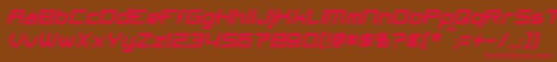 MaximizeItalic Font – Red Fonts on Brown Background