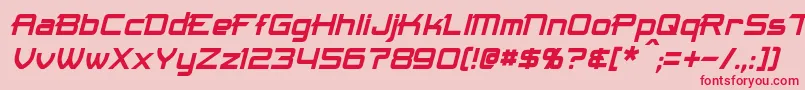 MaximizeItalic Font – Red Fonts on Pink Background