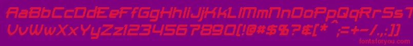 Шрифт MaximizeItalic – красные шрифты на фиолетовом фоне