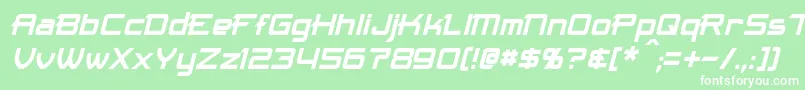 MaximizeItalic Font – White Fonts on Green Background