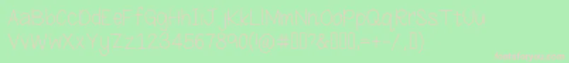 フォントColoradoSunshine – 緑の背景にピンクのフォント