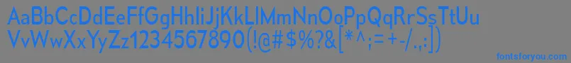 MesmerizeScBk Font – Blue Fonts on Gray Background